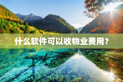 什么软件可以收物业费用？