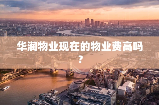 华润物业现在的物业费高吗？