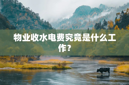物业收水电费究竟是什么工作？