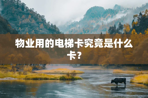 物业用的电梯卡究竟是什么卡？