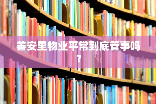 善安里物业平常到底管事吗？