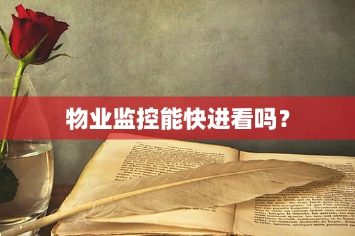 物业监控能快进看吗？