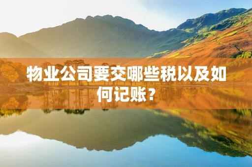 物业公司要交哪些税以及如何记账？