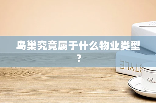 鸟巢究竟属于什么物业类型？