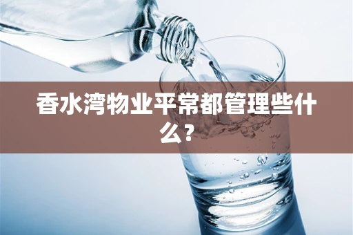 香水湾物业平常都管理些什么？