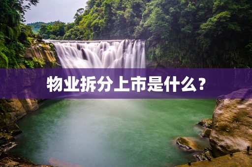 物业拆分上市是什么？