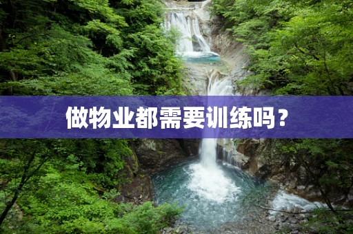 做物业都需要训练吗？