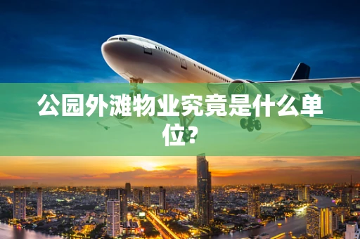 公园外滩物业究竟是什么单位？