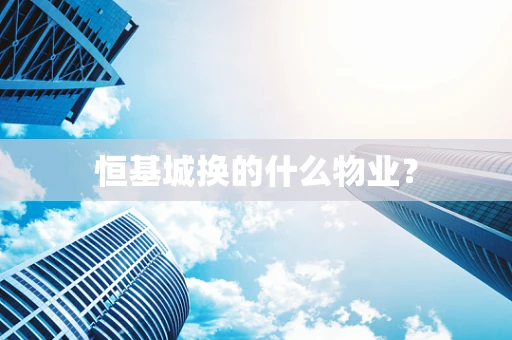 恒基城换的什么物业？