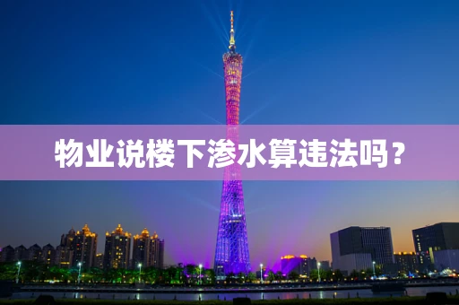 物业说楼下渗水算违法吗？