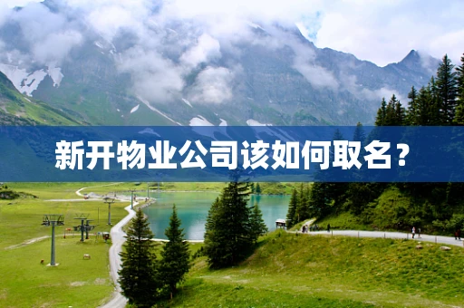 新开物业公司该如何取名？
