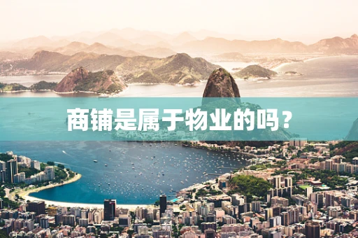 商铺是属于物业的吗？