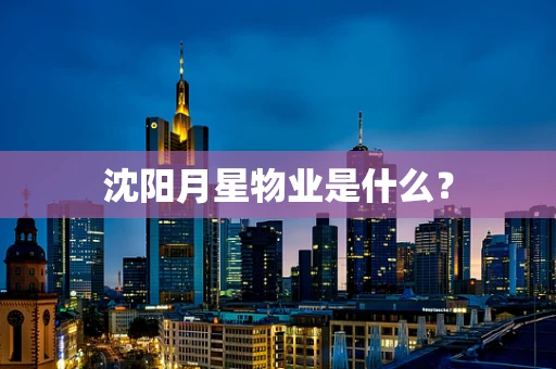 沈阳月星物业是什么？