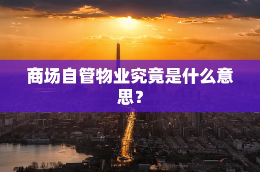 商场自管物业究竟是什么意思？
