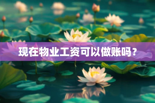 现在物业工资可以做账吗？