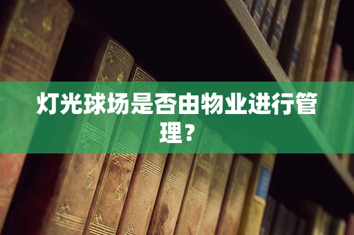 灯光球场是否由物业进行管理？
