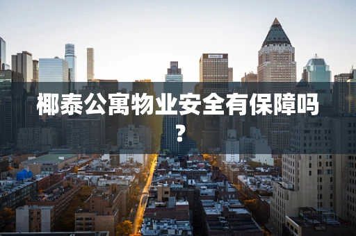 椰泰公寓物业安全有保障吗？