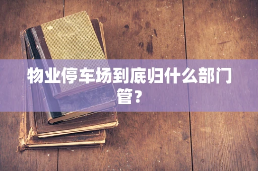 物业停车场到底归什么部门管？