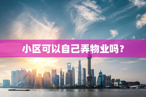 小区可以自己弄物业吗？