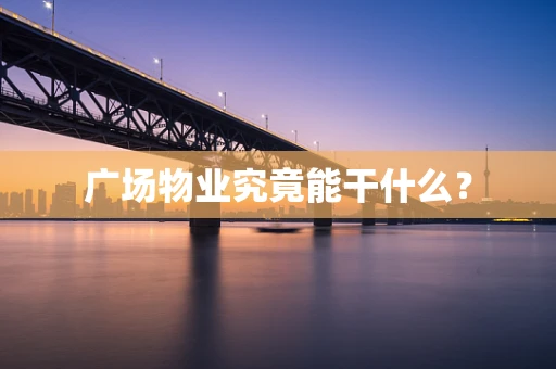 广场物业究竟能干什么？
