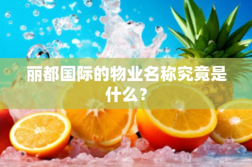 丽都国际的物业名称究竟是什么？
